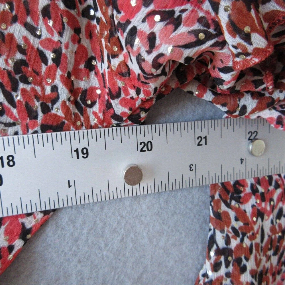 Sabina Musayev Pink and Brown Floral Ruffled Wrap Dress - Picture 11 of 14